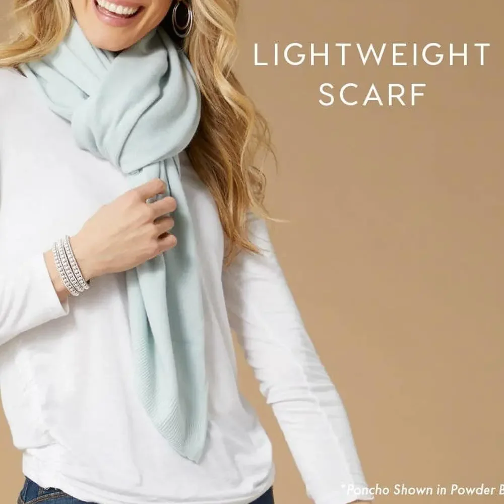 Lightweight Poncho | Living Coral